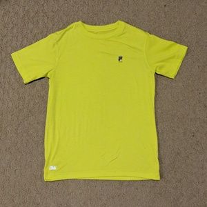 Fluorescent Yellow Fila T-shirt